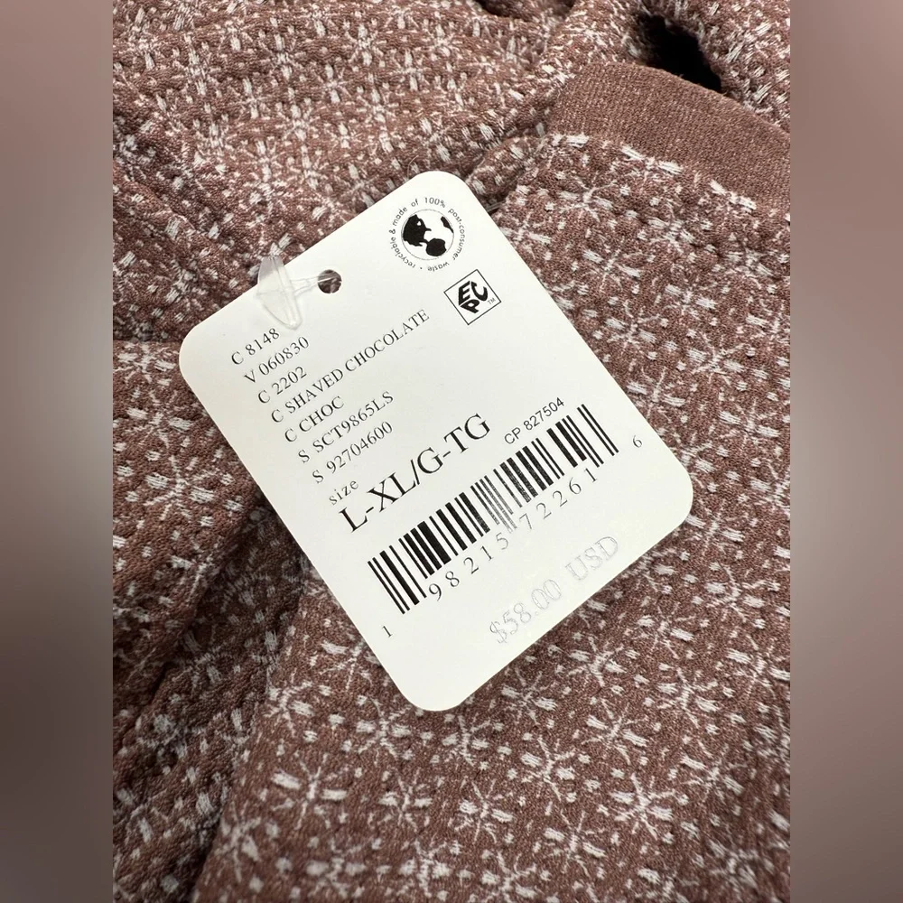 Free People Love Letter Long Sleeve Top in Shaved Chocolate
